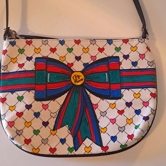 NWOT Brighton Love and Joy Pouch Crossbody Hearts Purse - Picture 2 of 6